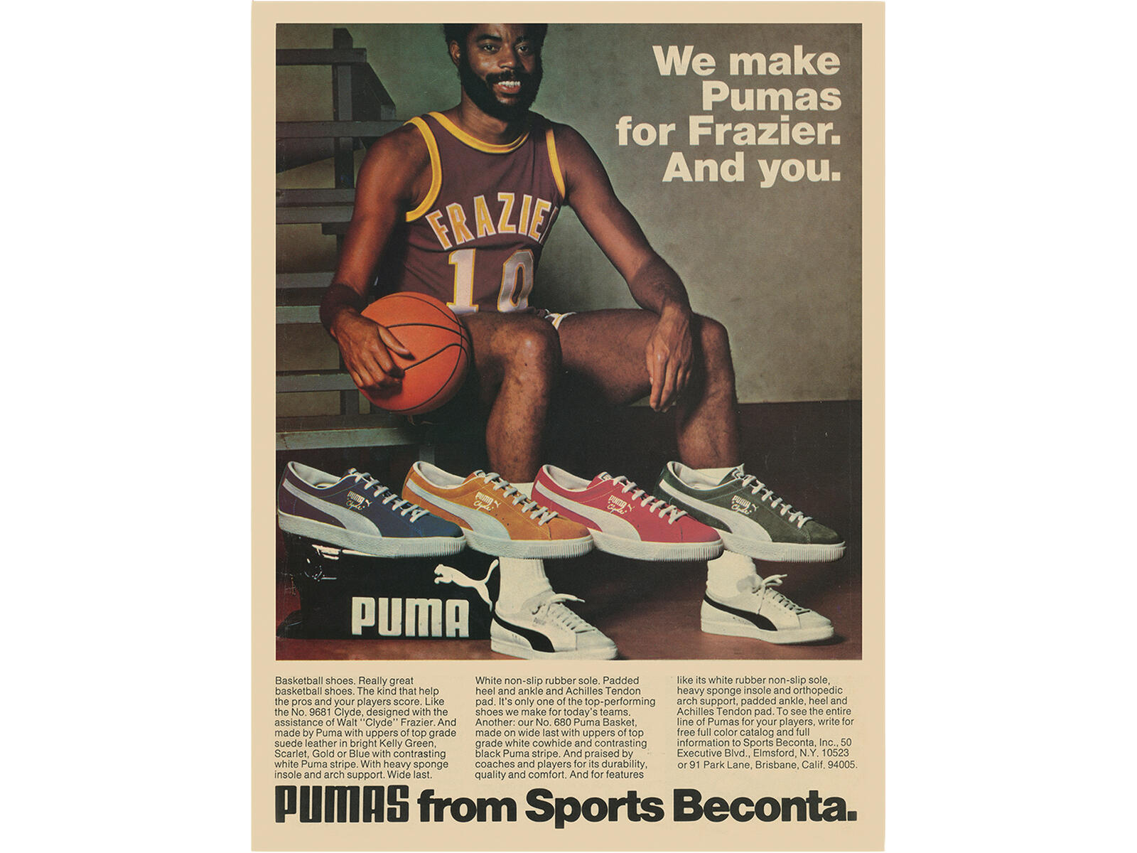 Walt Clyde Frazier Ad