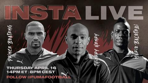 Insta Live mit - Thierry Henry, - Mario Balotelli und Kevin Prince Boateng