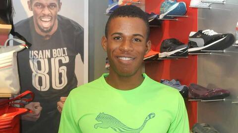 Top-Junior-Sprinter Nigel Ellis