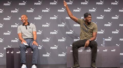 Usain Bolt und Colin Jackson